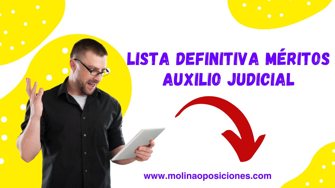 Lista definitiva de méritos auxilio judicial - estabilización