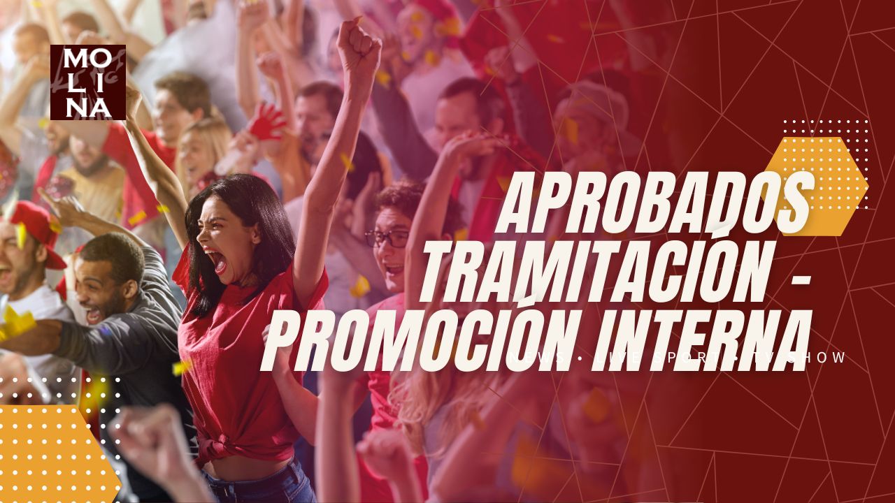 Aprobados tramitación promoción interna 2025. Orden PJC/1436/2024
